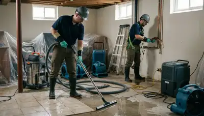 Burst pipe cleanup in Norfolk, VA by water damage restoration technicians