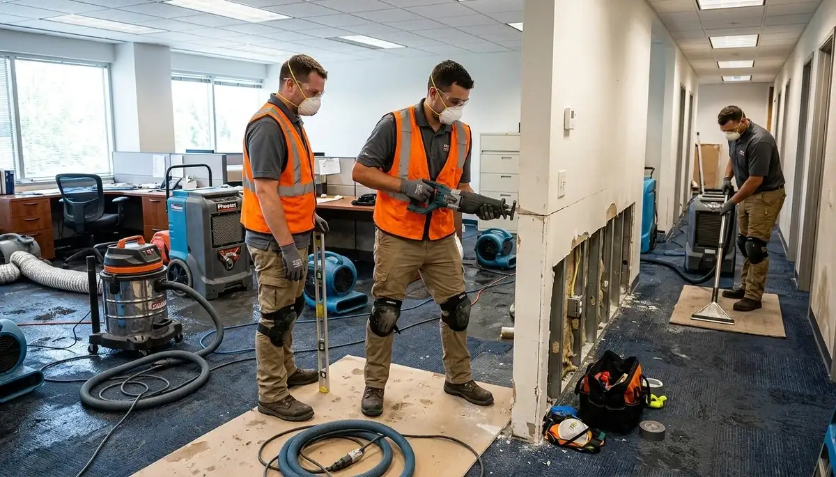 Commercial water damage restoration in Norfolk, VA by waterdamagenorfolkva.com team