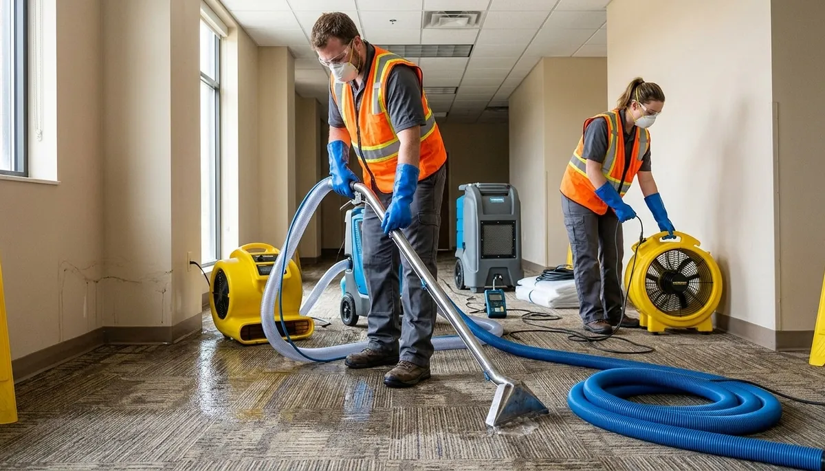 Emergency water removal service in Norfolk, VA for flood and burst pipe damage