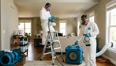 Norfolk, VA water damage team removing odors from moisture, flood, and leak damage