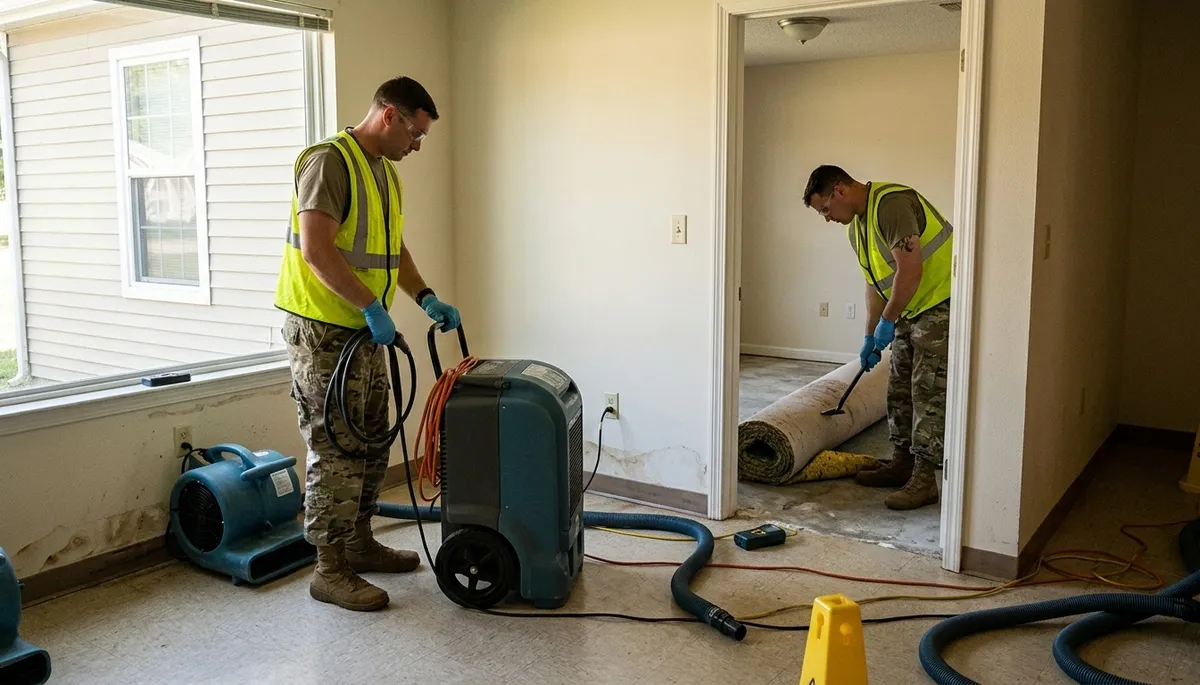Water damage restoration team serving Norfolk, VA for fast home and business cleanup