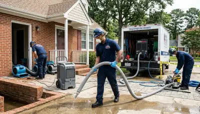 Water damage restoration team serving Norfolk, VA with professional cleanup and repair services