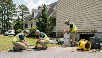 Water damage restoration team serving Norfolk, VA with emergency cleanup and drying services