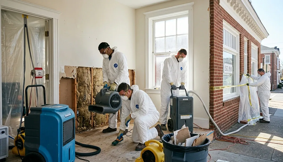 Water damage restoration team serving Norfolk, VA for fast cleanup and repair