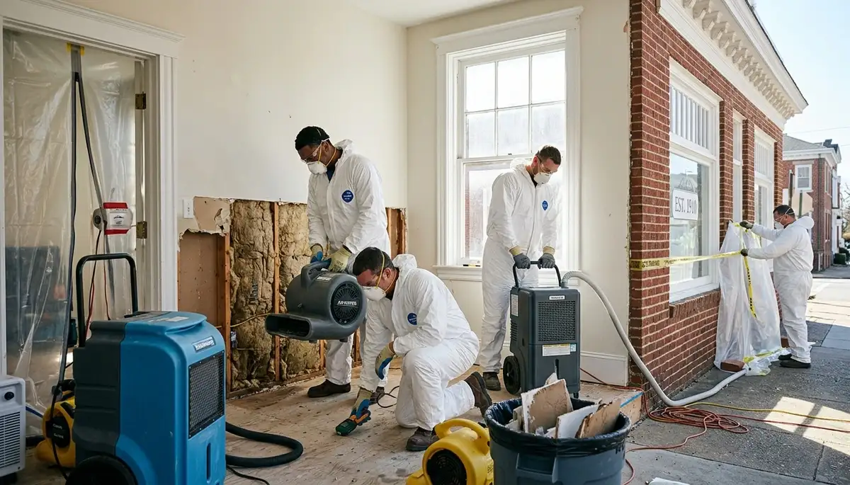 Water damage restoration team serving Norfolk, VA for fast cleanup and repair